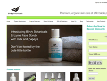 Tablet Screenshot of birdybotanicals.com